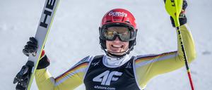 Lena Dürr freut sich über den dritten Platz.
