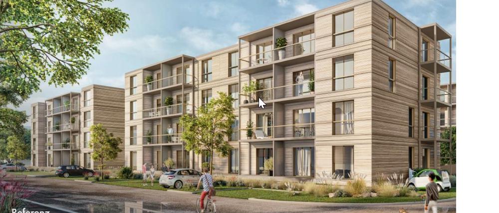 So ähnlich soll der Neubau im Wieselkiez aussehen - allerdings mit fünf Geschossen.