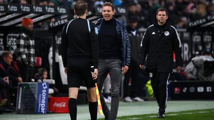 Julian Nagelsmann redete sich schon im Spiel gegen Gladbach in Rage. Nach dem Schlusspfiff legte er noch gewaltig nach.