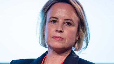 Julia Becker, Verlegerin und Aufsichtsratsvorsitzende der Funke Mediengruppe, bei den Medientagen Mitteldeutschland. 