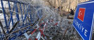 Grenzzaun zwischen der Türkei und Griechenland.