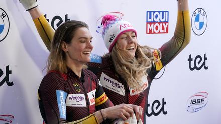 Siegerinnen. Die erstplatzierten Laura Nolte (r) und Neele Schuten.