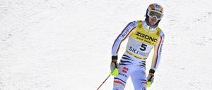 Das war es nicht. Linus Strasser im Ziel.