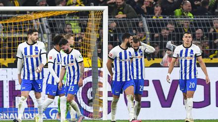 Das war nicht genug. Hertha BSC verlor in Dortmund am Ende klar.