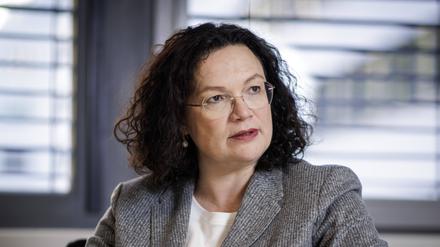 Andrea Nahles, Vorstandsvorsitzende der Bundesagentur für Arbeit (Archivbild)