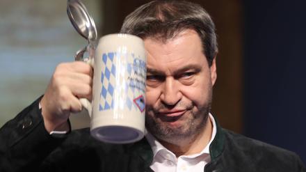 Voll in seinem Element. CSU-Chef Markus Söder beim politischen Aschermittwoch.