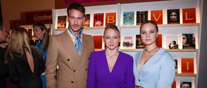 Vladimir Burlakov (l-r), Anna Maria Mühe und Sonja Gerhardt auf der Party von Bulgari und Constantin Film Party. 