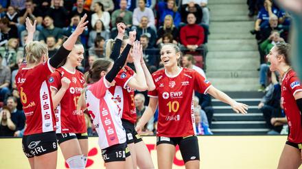 Die Potsdamerinnen konnten zuletzt häufig jubeln. Nun will der Verein auch im CEV-Cup punkten.
