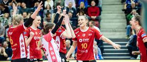 Die Potsdamerinnen konnten zuletzt häufig jubeln. Nun will der Verein auch im CEV-Cup punkten.