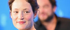 Vicky Krieps beim Fotocall zu „Ingeborg Bachmann – Reise in die Wüste“ in Berlin im Hyatt am Potsdamer Platz. 