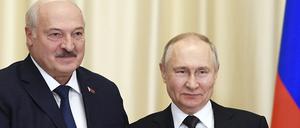 Enge Freunde: Alexander Lukaschenko, der Machthaber in Belarus, und Nachbar Wladimir Putin.