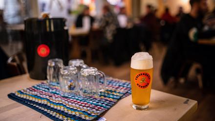 Gastraum des „Eschenbräu“ in Wedding.