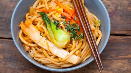 Ramen Nudeln - von Hand gezogen. Köstlich - finden viele.