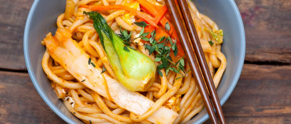 Ramen Nudeln - von Hand gezogen. Köstlich - finden viele.