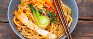 Ramen Nudeln - von Hand gezogen. Köstlich - finden viele.