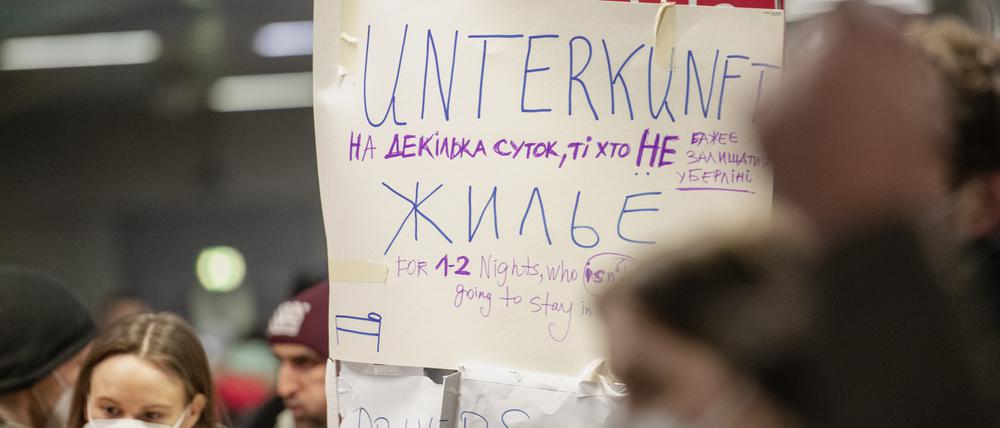 Hilfe in der Not. Zahlreiche Freiwillige haben in Berlin privat Ukraine-Flüchtlinge aufgenommen.