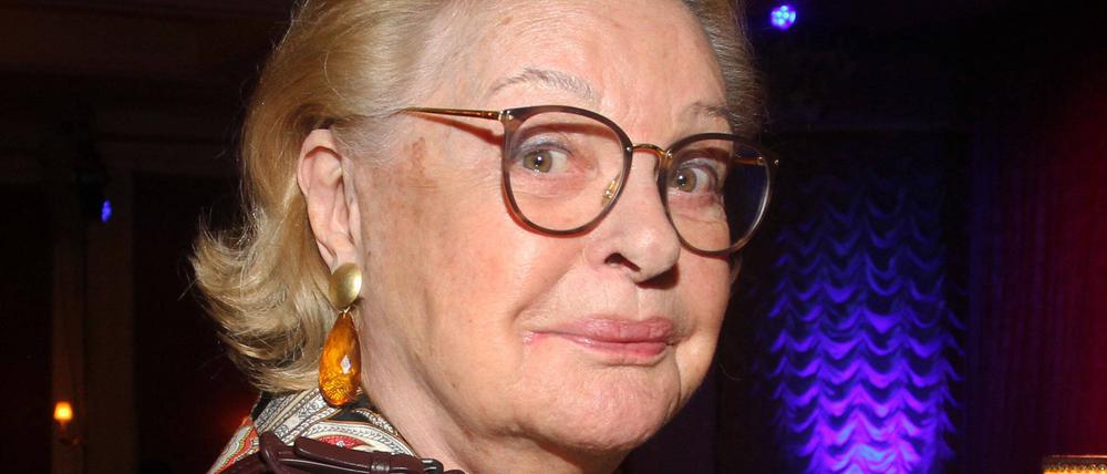 Nadja Tiller 2019 bei einer Theaterpremiere in Hamburg. 