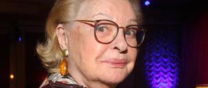 Nadja Tiller 2019 bei einer Theaterpremiere in Hamburg. 