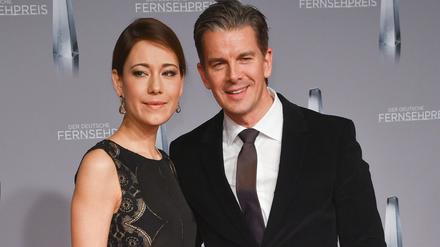 Inzwischen getrennt: Moderator Markus Lanz und seine Frau Angela kamen zur Verleihung des Deutschen Fernsehpreises. 