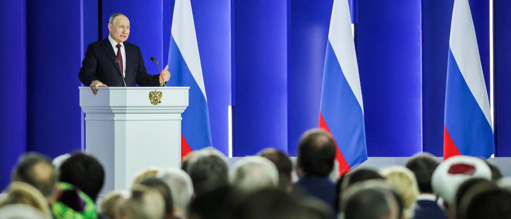 Russlands Präsident Wladimir Putin in Moskau.