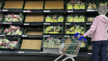 In Großbritannien werden die Gemüseregale immer leerer.