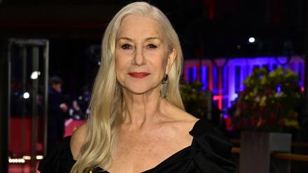 Die britische Schauspielerin Helen Mirren am Berlinale-Palast bei der Premiere von „Golda“. 