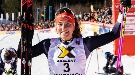 Nathalie Armbruster erlebte in diesem Winter schon viele Glücksmomente.