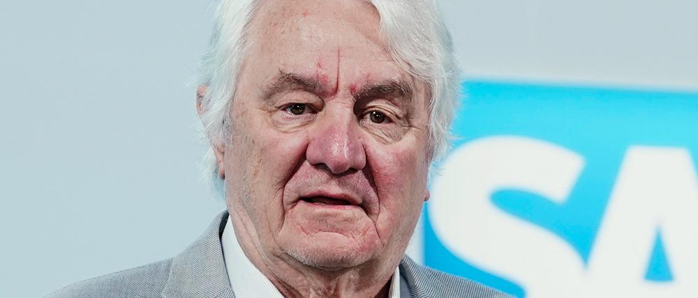 Hasso Plattner gründete SAP vor 51 Jahren. Im Mai 2024 endet seine Amtszeit als Aufsichtsratschef.