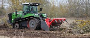 Schweres Gerät im Biotop Arkenberge.