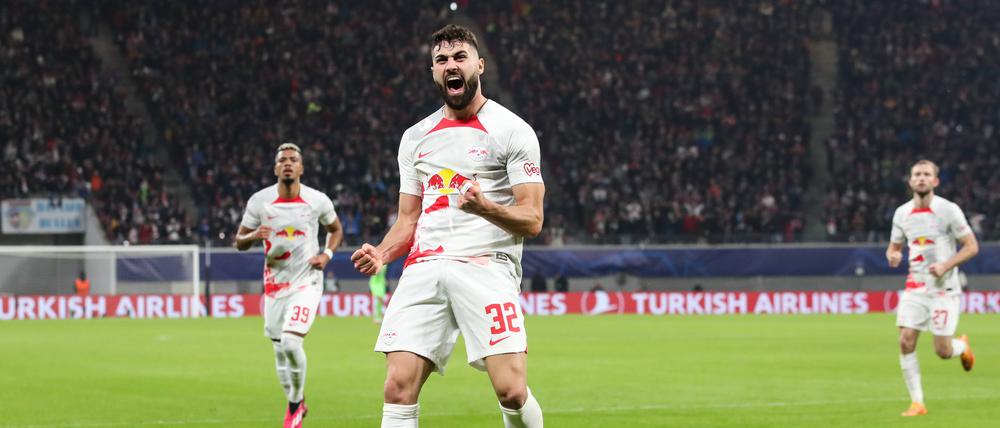 Josko Gvardiol freut sich über sein Tor zum 1:1-Ausgleich