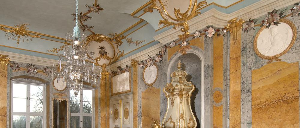 Der Muschelsaal in Schloss Rheinsberg zeigt: Heinrich I. konnte auch Pomp. 