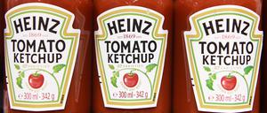 Heinz Tomaten-Ketchup in einem Supermarkt. 