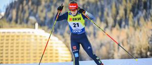 Katharina Hennig wird in der Langlaufloipe immer schneller.