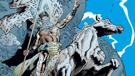 Wotan zu Ross: Eine Szene aus der Comicadaption von Wagners „Ring“.