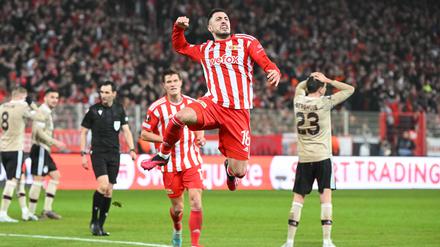 Josip Juranovic bejubelt sein Tor zum 2:0.