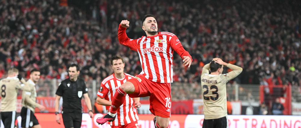 Josip Juranovic bejubelt sein Tor zum 2:0.