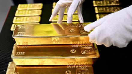 Goldbarren in einer Bank in Sydney (Symbolbild).