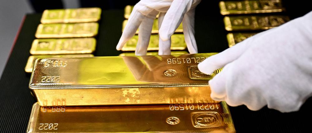 Goldbarren in einer Bank in Sydney (Symbolbild).