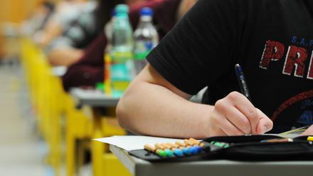 Bayerische Schüler bei der Abiturprüfung