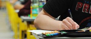 Bayerische Schüler bei der Abiturprüfung