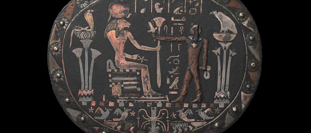 Unterteil eines Gegengewichts (Menit), um 880 v.Chr., ausführt unter Verwendung der Kupfer-Legierung Corinthium Aes.