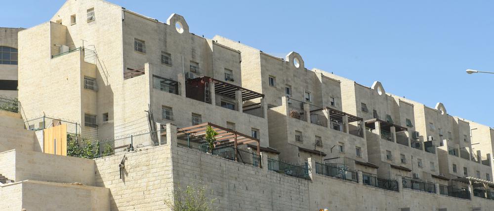 Eine jüdische Siedlung in Hebron im Westjordanland.