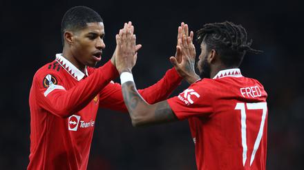 Bei Marcus Rashford (links) und Manchester United läuft es derzeit hervorragend.