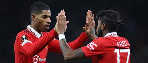 Bei Marcus Rashford (links) und Manchester United läuft es derzeit hervorragend.