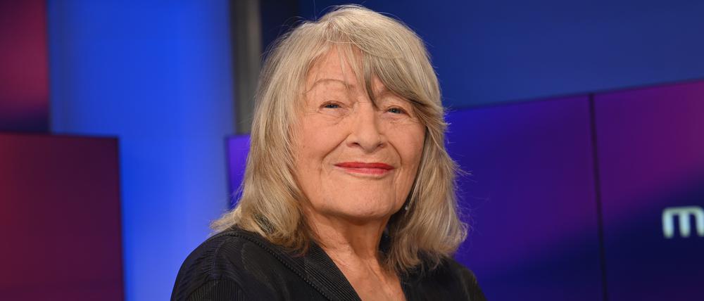 Die Feministin und Journalistin Alice Schwarzer zu Gast in der ARD Talkshow " Maischberger "