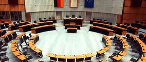 Das leere Abgeordnetenhaus in Berlin.