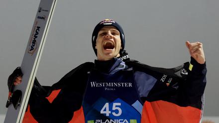 Andreas Wellinger erwischte in Planica einen exzellenten Tag. 