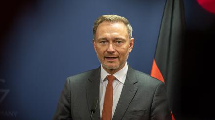 Bundesfinanzminister Christian Lindner bei einer Pressekonferenz (Archivbild). 