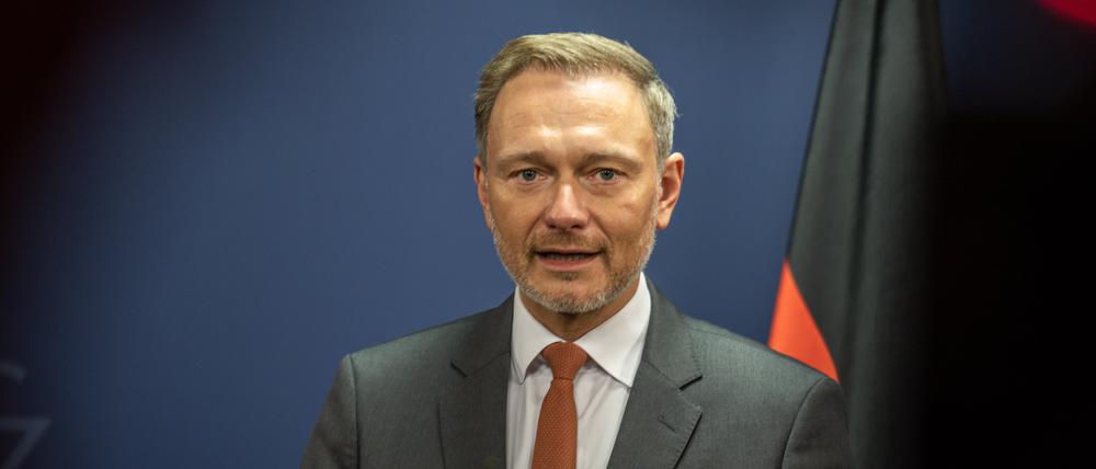 Bundesfinanzminister Christian Lindner bei einer Pressekonferenz (Archivbild).