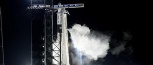Eigentlich hätten vier Raumfahrer zur ISS fliegen sollen, aber der Start wurde abgebrochen. 